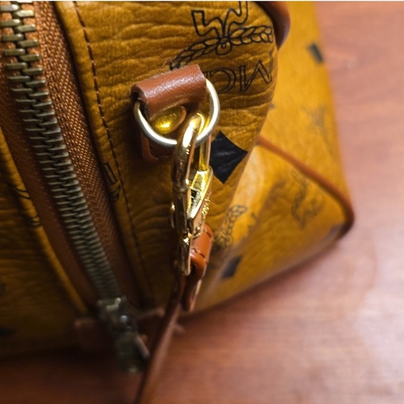 MCM cognac Crossbody Bag with Gold Accents - Picture 10 of 15